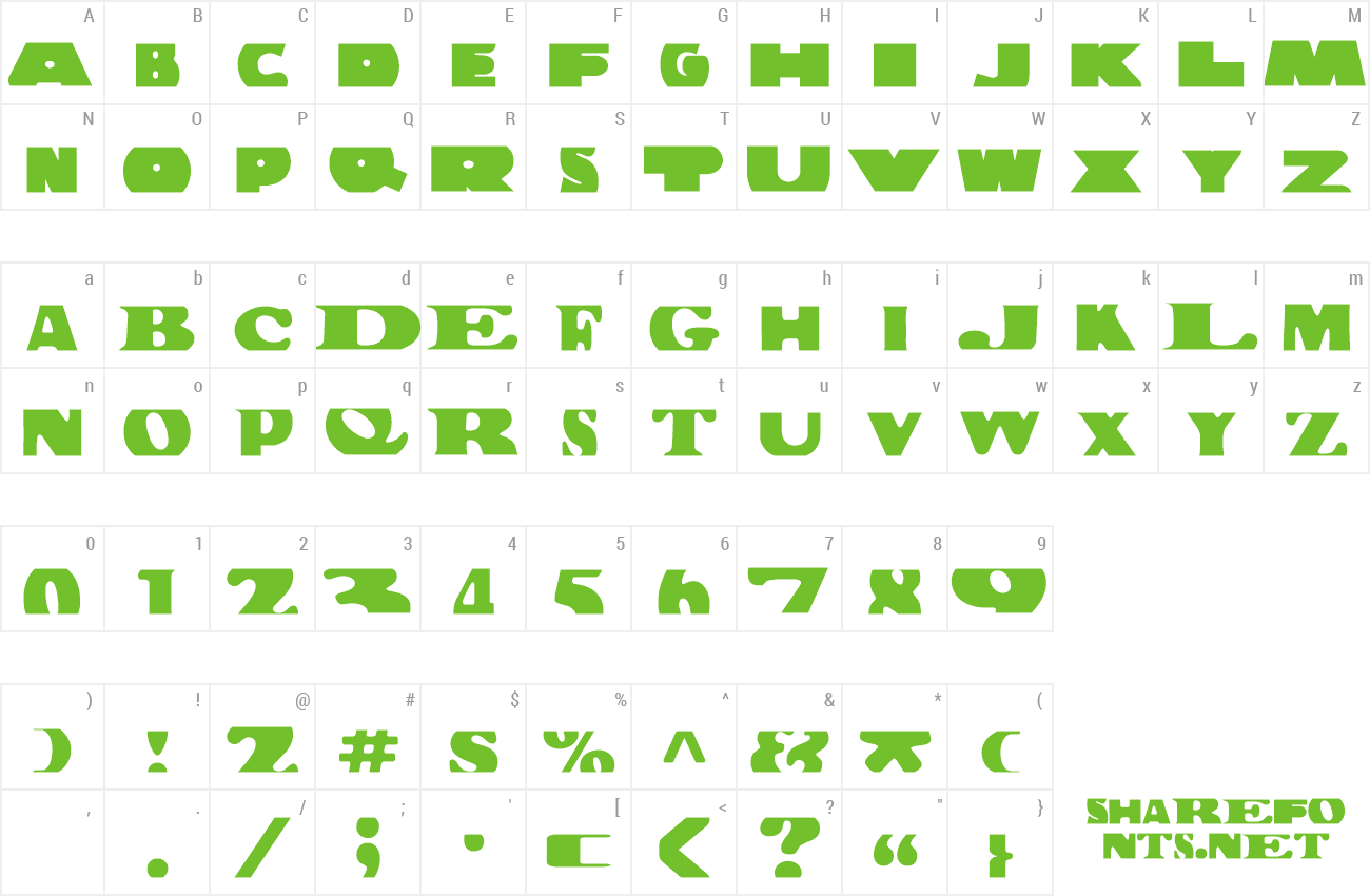 Font Building Bloc preview